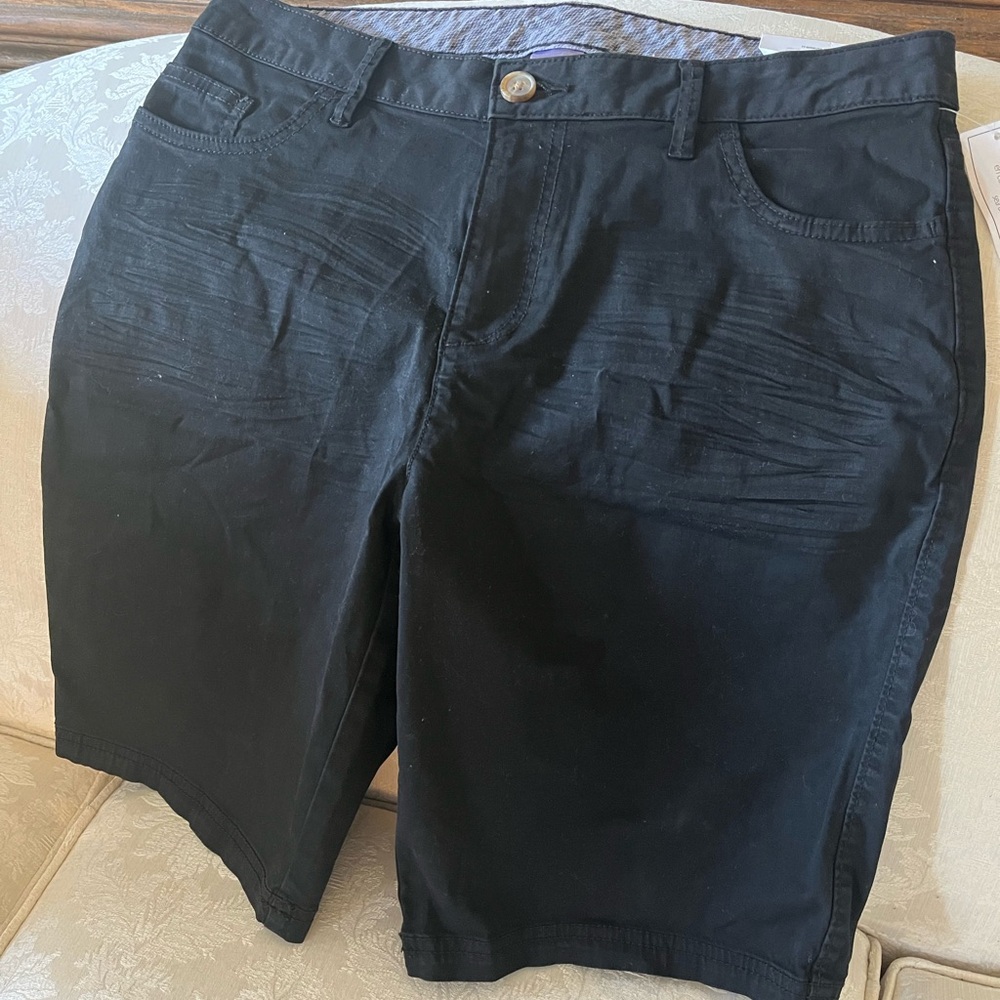 Shorts, Bermuda  color: black, New w/ tags, Time & Tru brand